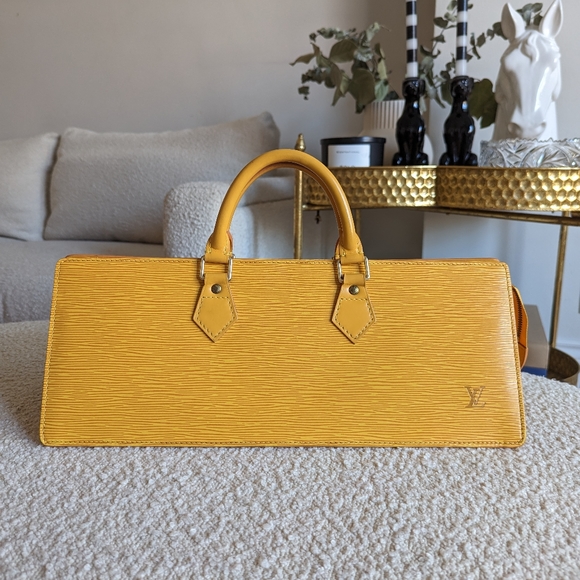 LOUIS VUITTON yellow epi triangle bag - Picture 1 of 12